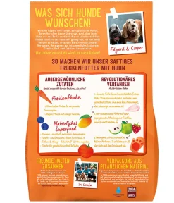 Edgard & Cooper® Trockenfutter Hund - Edgard & Cooper Trockenfutter für Hunde, Saftiges Freilaufhuhn Adult