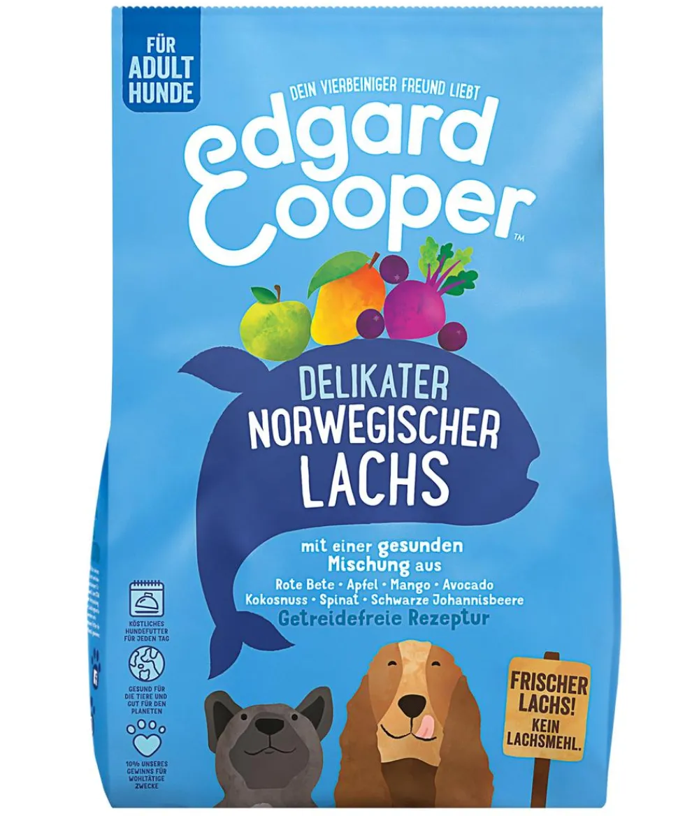 Edgard & Cooper® Trockenfutter Hund - Edgard & Cooper Trockenfutter für Hunde, Delikater Norwegischer Lachs Adult
