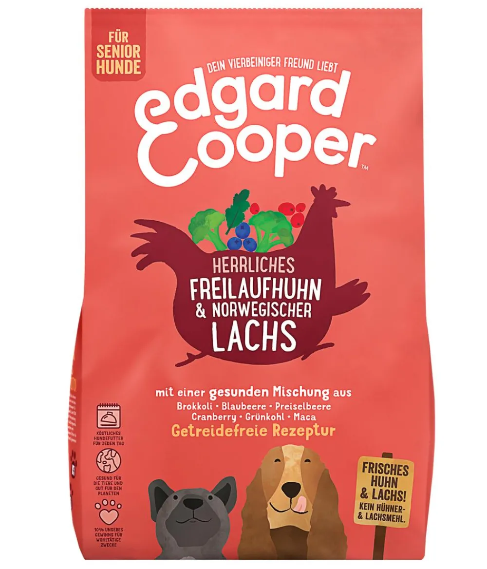 Edgard & Cooper® Edgard & Cooper Trockenfutter für Hunde, Herrliches Freilaufhuhn & Norwegischer Lachs, Senior Online