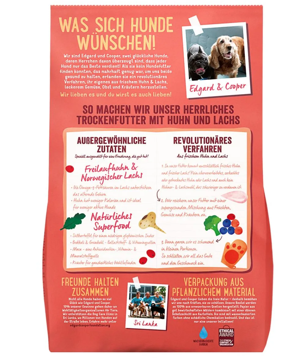 Edgard & Cooper® Edgard & Cooper Trockenfutter für Hunde, Herrliches Freilaufhuhn & Norwegischer Lachs, Senior Online