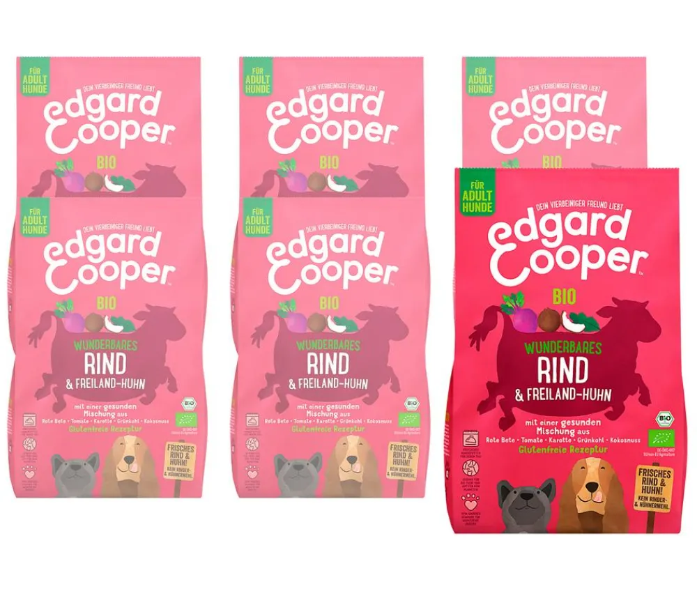 Edgard & Cooper® Edgard & Cooper Trockenfutter für Hunde, Bio, Wunderbares Rind & Freiland-Huhn Adult Outlet