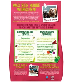 Edgard & Cooper® Trockenfutter Hund - Edgard & Cooper Trockenfutter für Hunde, Bio, Wunderbares Rind & Freiland-Huhn Adult