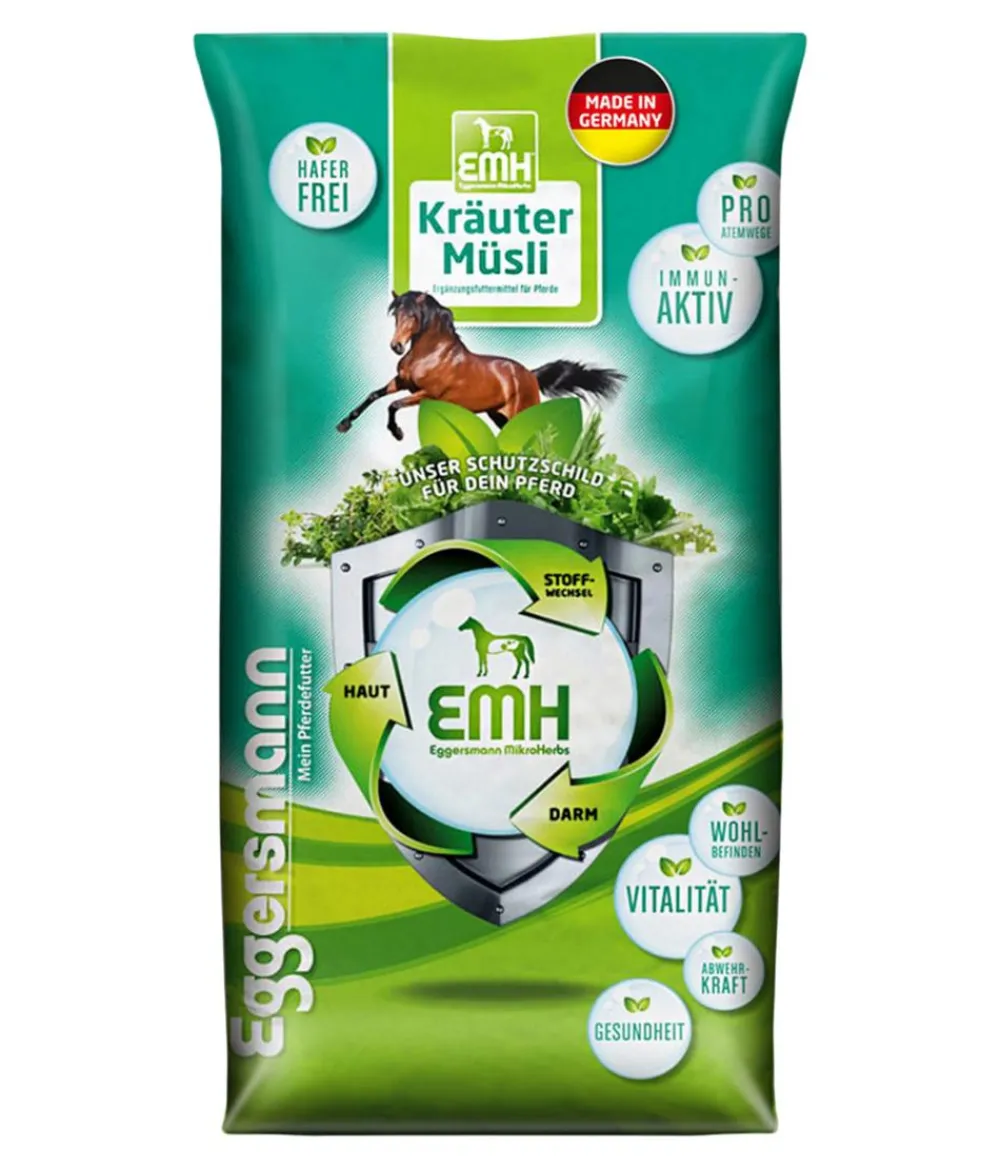 Eggersmann Pferdefutter & Zusatzfutter > Pferdefutter EMH Kräuter-Müsli, 20 kg