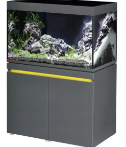 EHEIM Aquarium Komplettsets - Aquarium Kombination Incpiria 330 + Gratis LEDcontrol+e Dunkelgrau