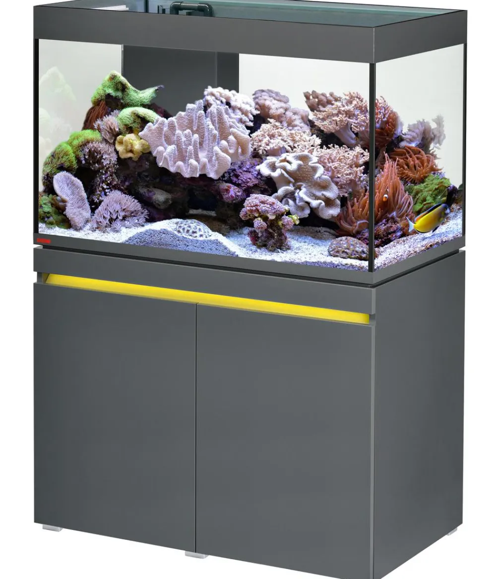 EHEIM Aquarium Komplettsets - Aquarium Kombination Incpiria reef 330 Dunkelgrau