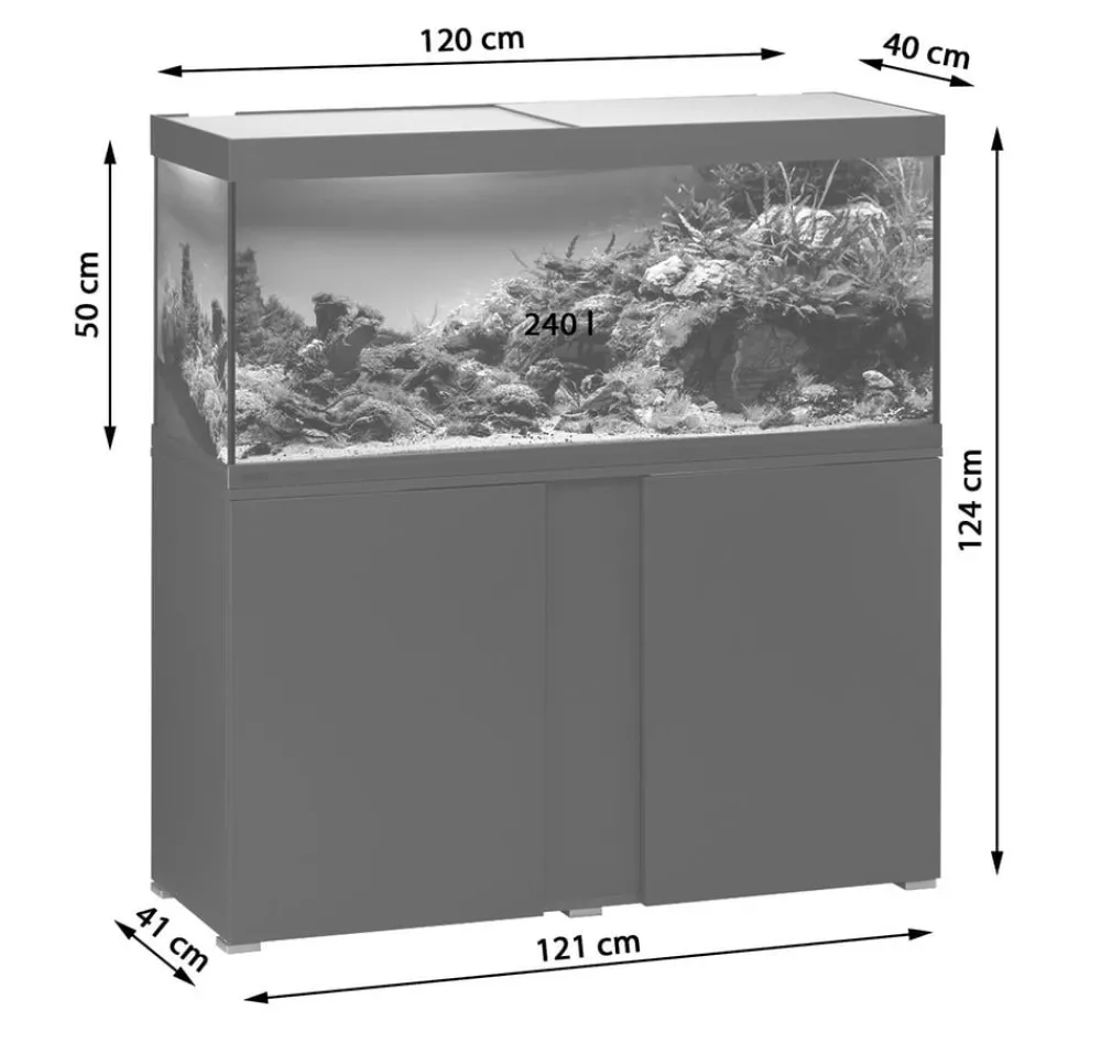 EHEIM Aquarium Komplettsets > Aquarium Kombination VivalineLED 240