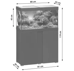 EHEIM Aquarium Komplettsets > Aquarium Kombination VivalineLED 126, ca. B81/H119/T36 cm