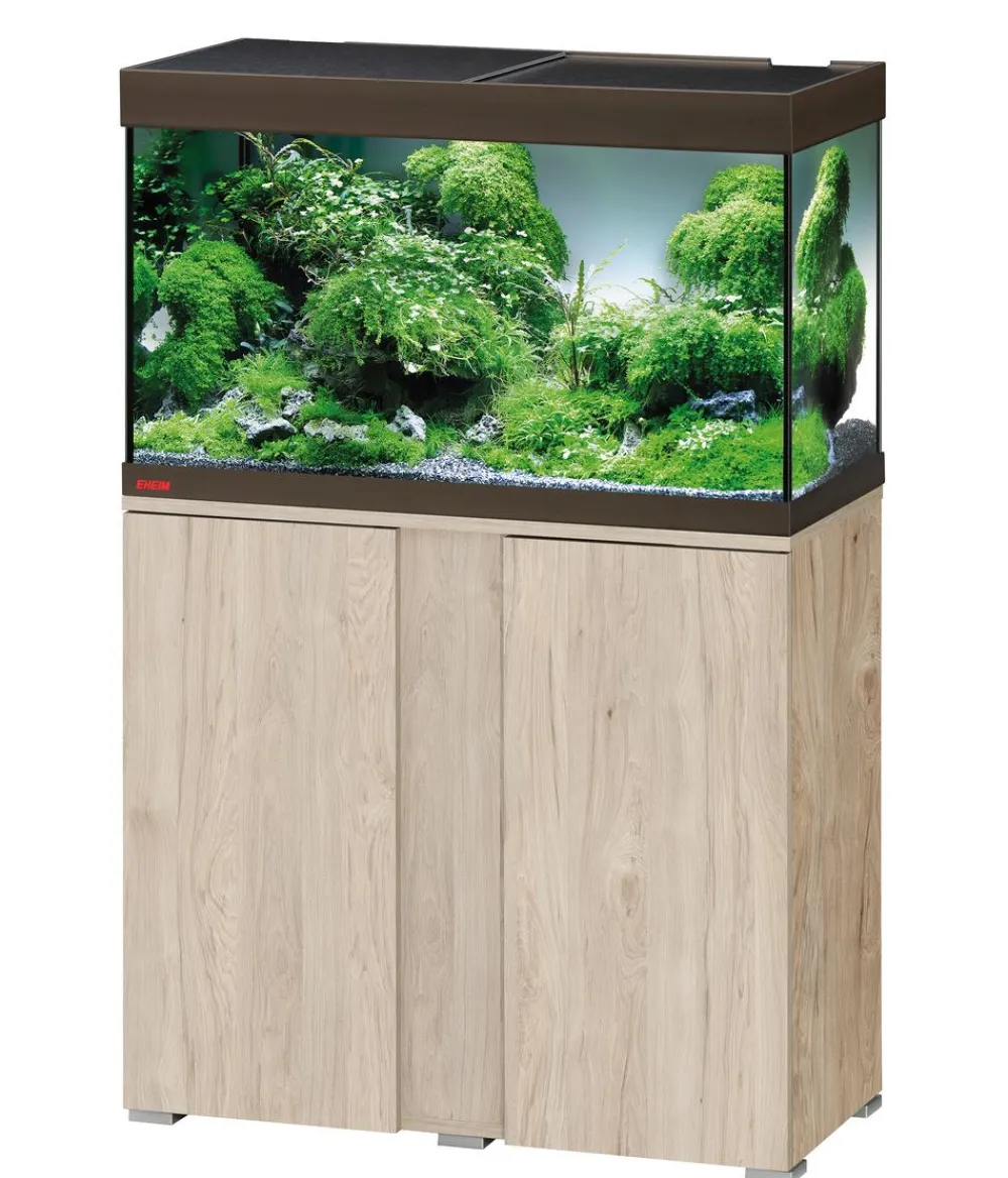 EHEIM Aquarium Komplettsets - Aquarium Kombination VivalineLED 126, ca. B81/H119/T36 cm Bronze