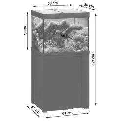 EHEIM Aquarium Kombination VivalineLED 150, ca. B61/H124/T51 cm, 150 l Weiß Online