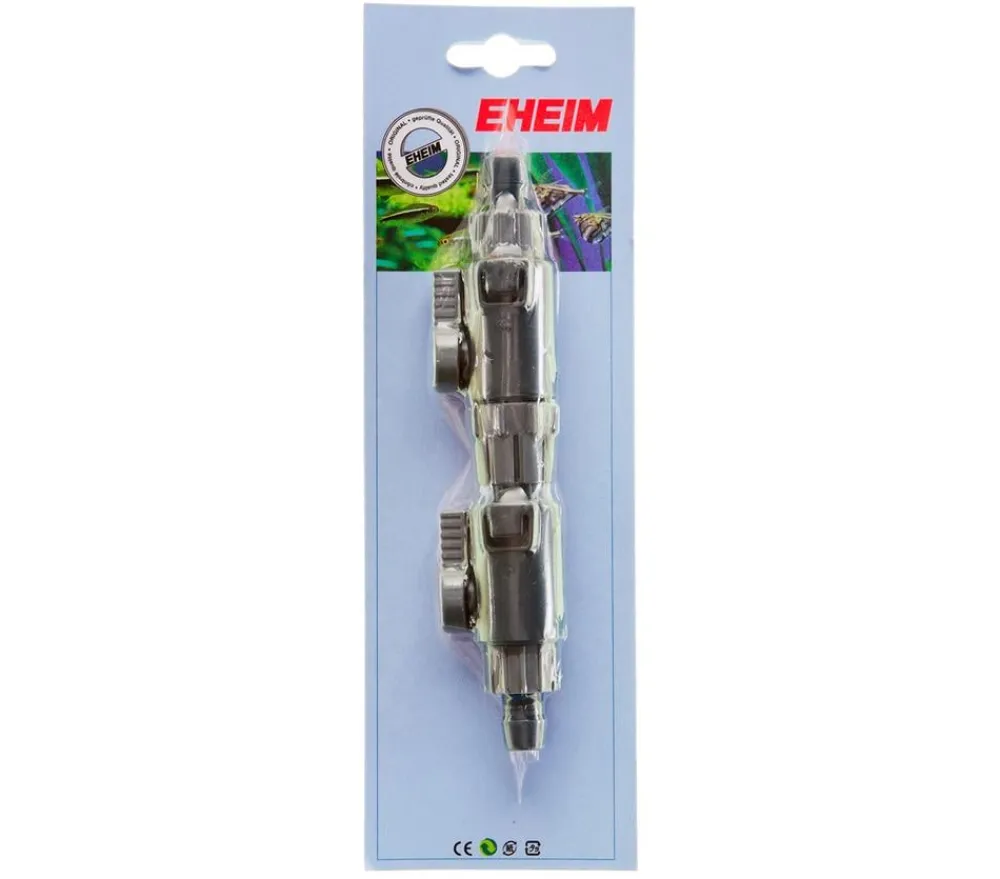 EHEIM Mehr Aquarium Zubehör - Aquarium-Zubehör Doppelhahn mit Schnelltrennkupplung 12/16 mm