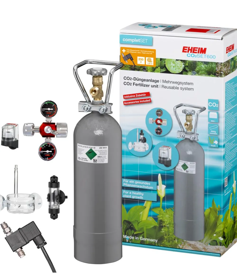 EHEIM Mehr Pflege & Technik|Pflanzenpflege > CO2-Düngeanlage-Set Mehrweg mit Magnetventil