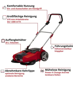 Einhell Akku-Kehrmaschine TE-SW 18/610 Li-Solo Clearance