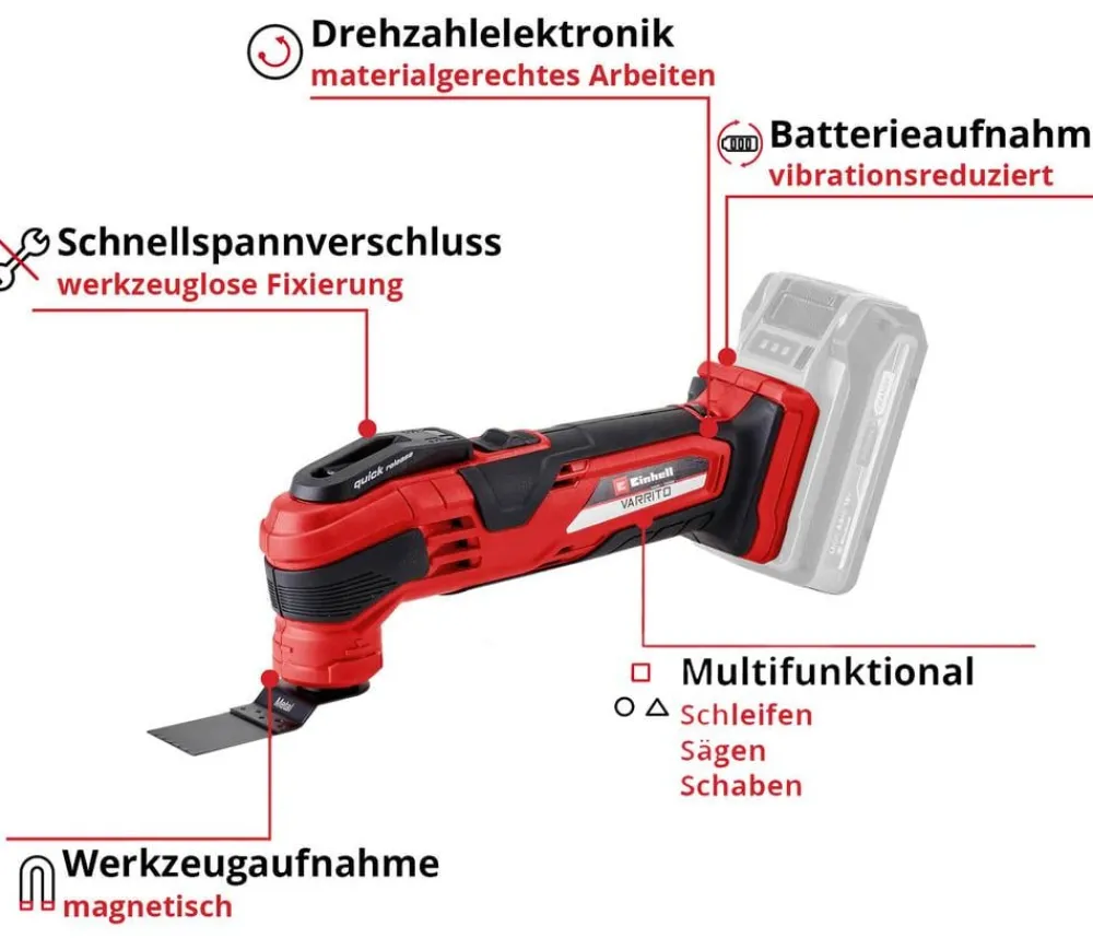 Einhell Gartengeräte - Akku-Multifunktionswerkzeug VARRITO