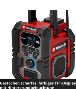 Einhell Mehr Haushaltshelfer - Akku-Radio TE-CR 18 Li DAB+/FM/BT - Solo