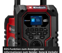 Einhell Mehr Haushaltshelfer - Akku-Radio TE-CR 18 Li DAB+/FM/BT - Solo