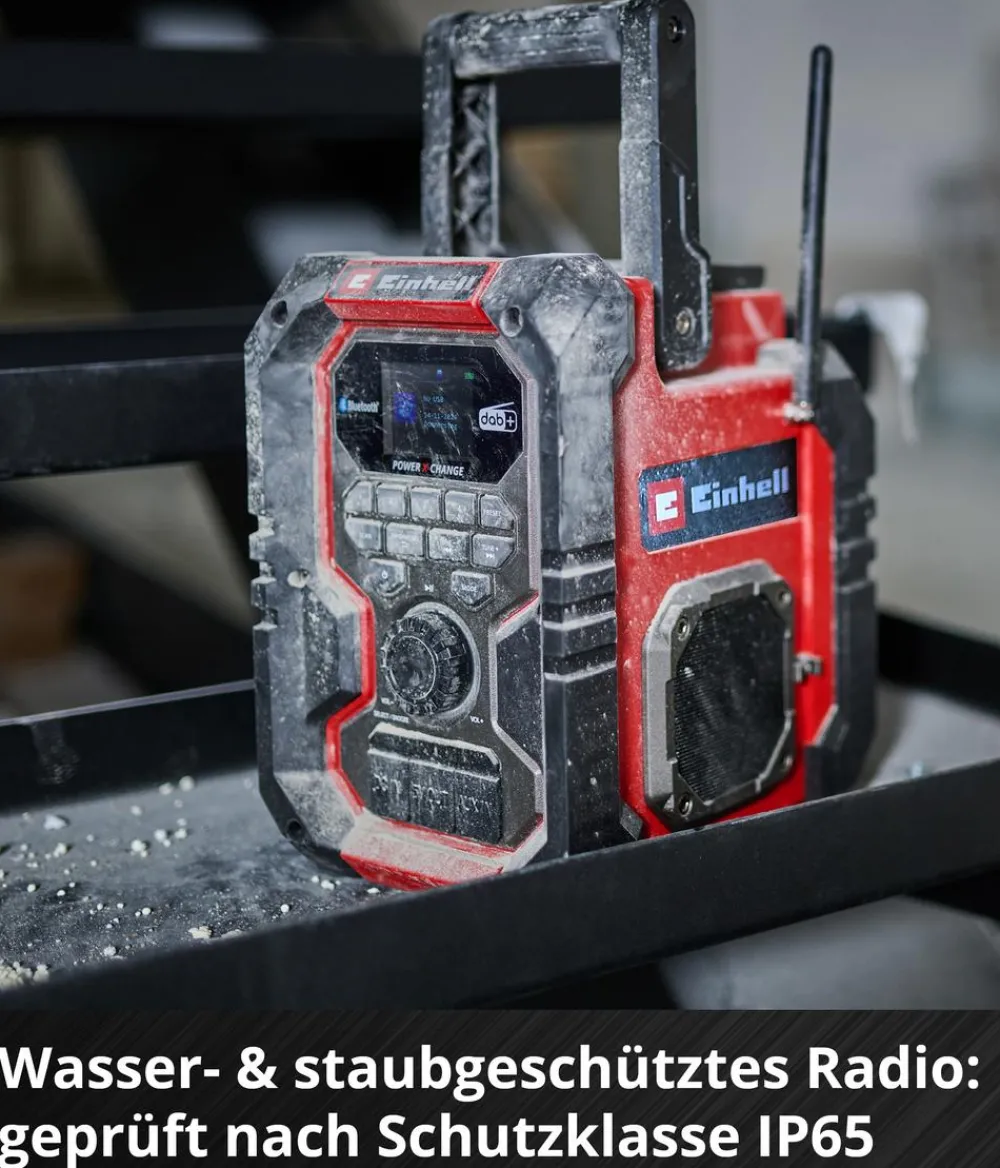 Einhell Mehr Haushaltshelfer - Akku-Radio TE-CR 18 Li DAB+/FM/BT - Solo