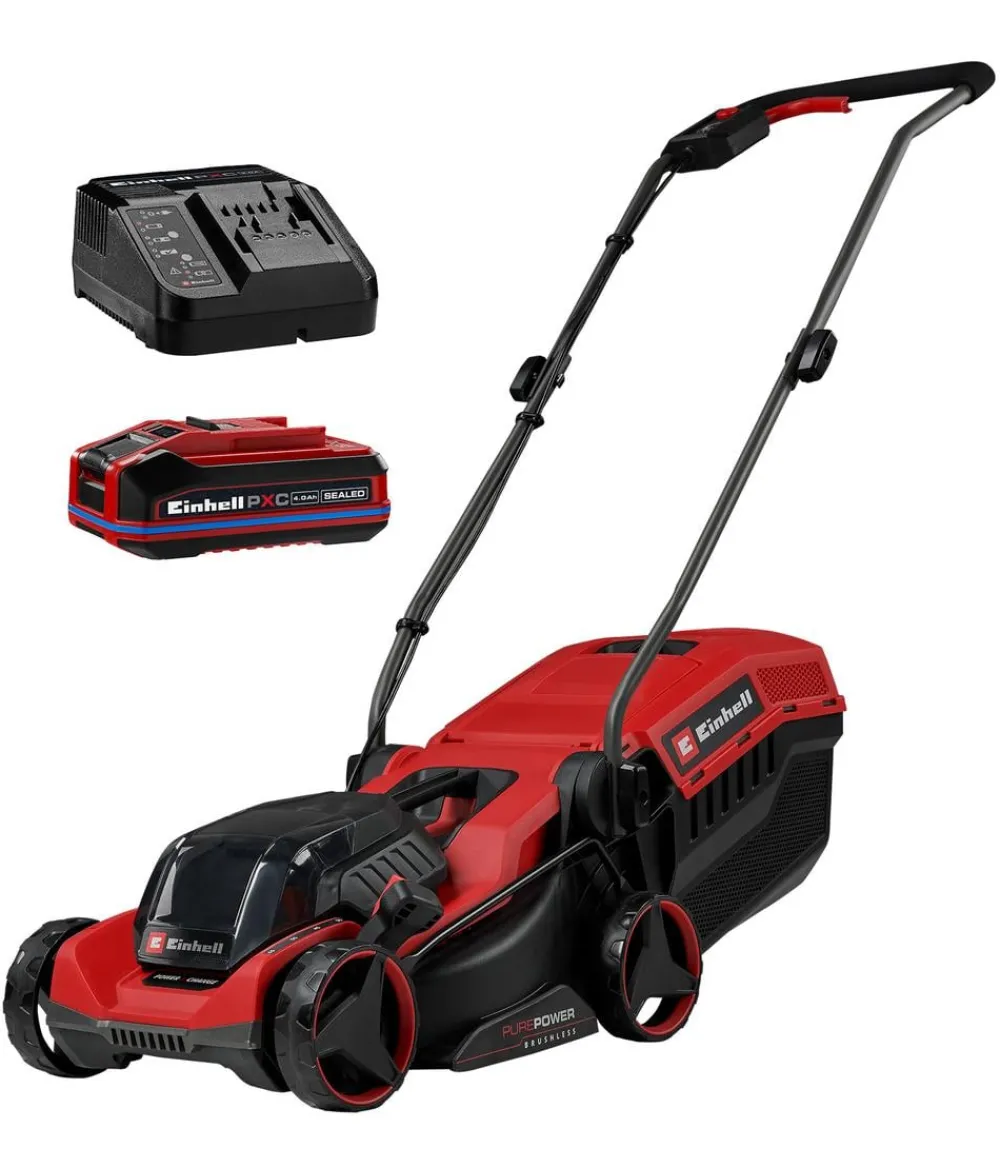 Einhell Gartengeräte > Akku-Rasenmäher GE-CM 18/32 C Li BL, inkl. 4,0 Ah Akku & Schnellladegerät