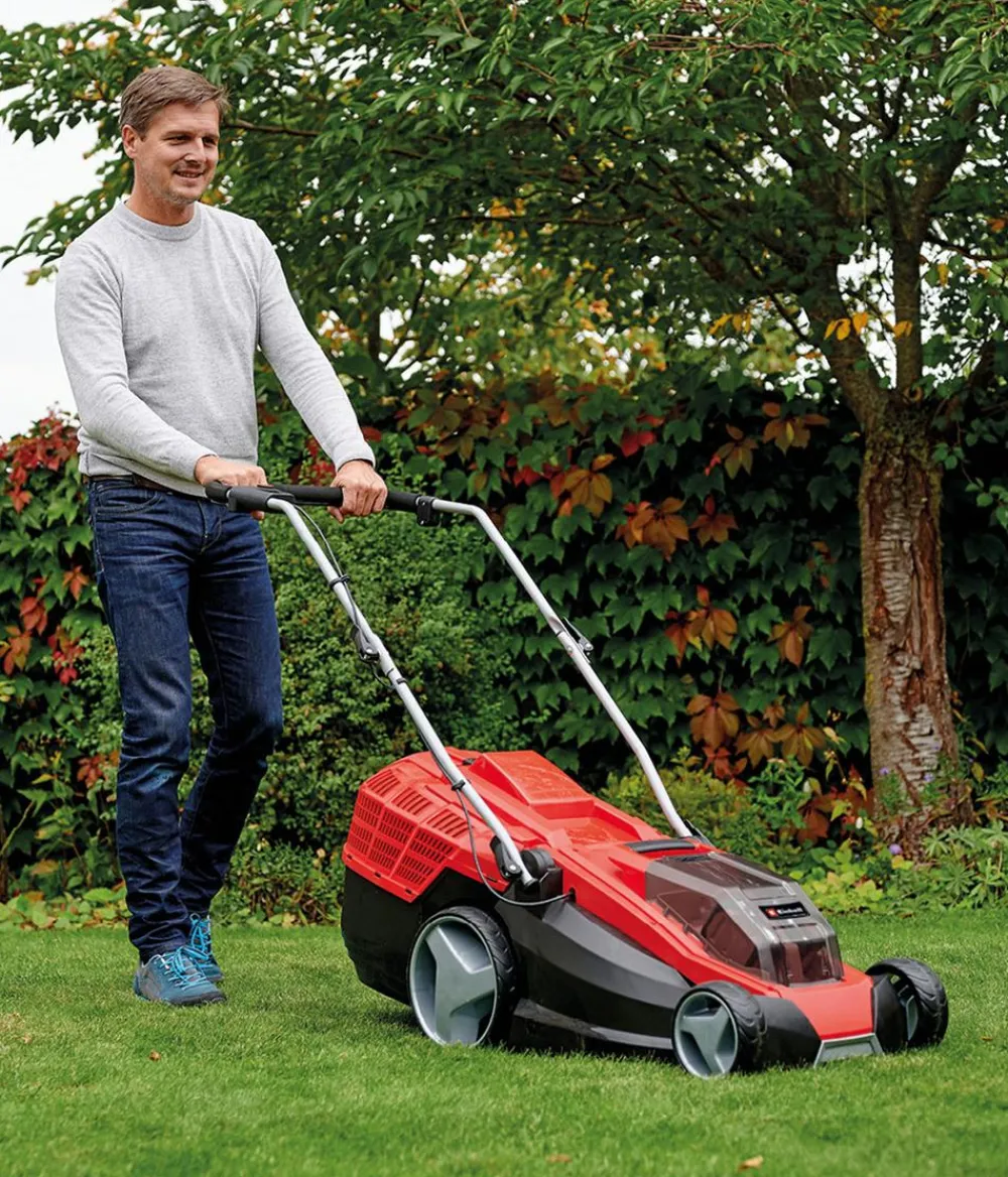 Einhell Gartengeräte > Akku-Rasenmäher GE-CM 36/43 Li M, inkl. 2x 4,0 Ah Akku & 2x Schnellladegerät