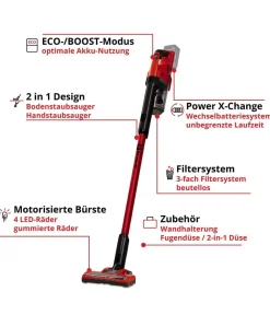 Einhell Akku-Stielstaubsauger TE-SV 18 Li, inkl. 1x 4,0 Ah Akku & 1x Ladegerät Outlet