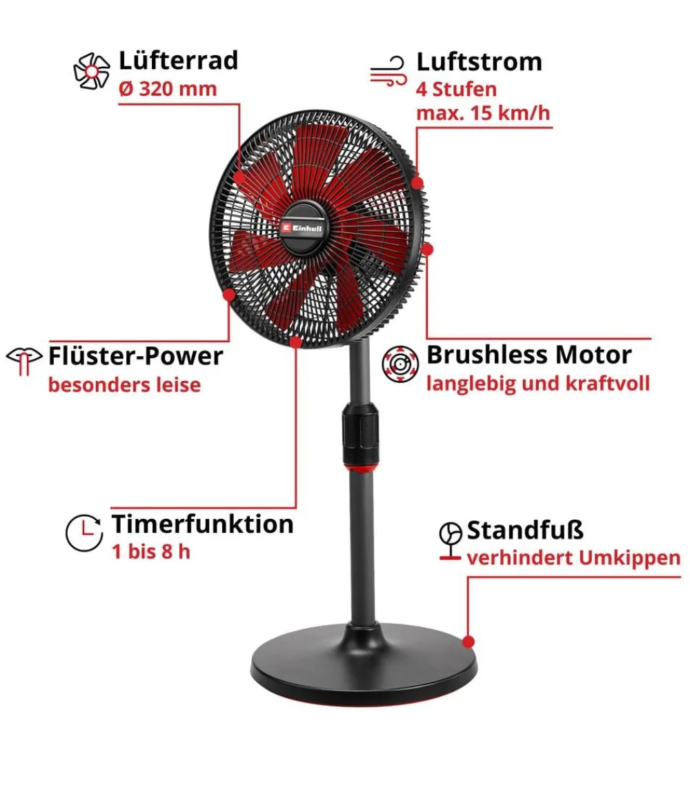Einhell Gartengeräte > Akku-Ventilator GE-CF 18/320 P Li-Solo