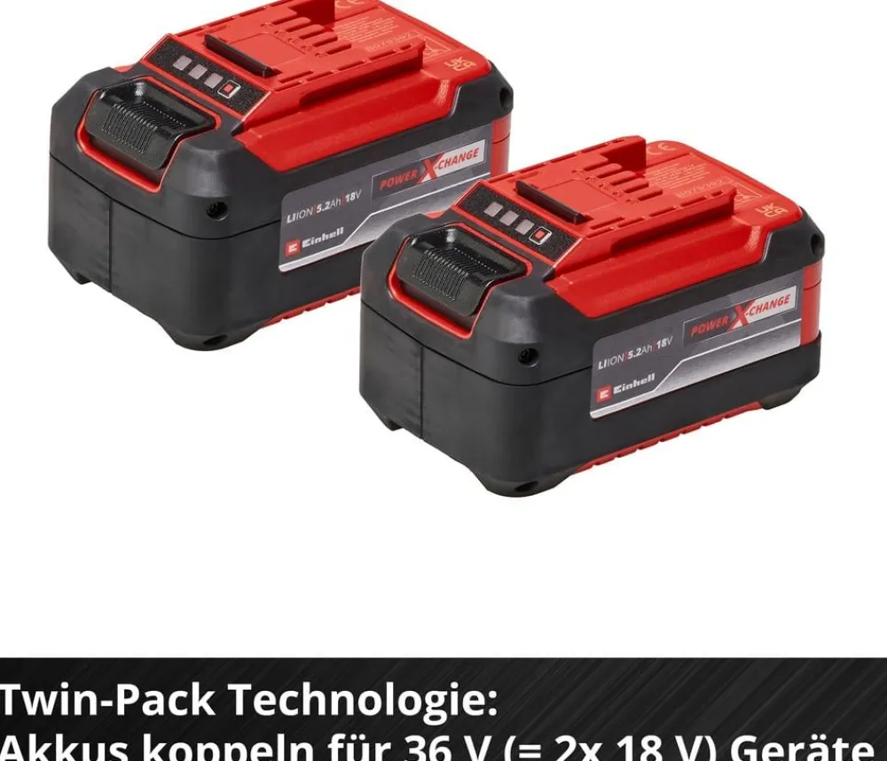Einhell Gartengeräte Zubehör > Akku 2x 18 V 5,2 Ah PXC-Twinpack