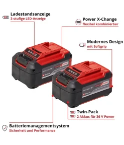 Einhell Gartengeräte Zubehör > Akku 2x 18 V 5,2 Ah PXC-Twinpack