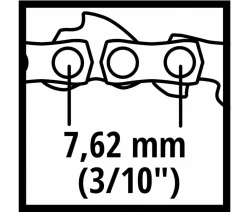 Einhell Ersatzkette für Akku-Astkettensäge GE-PS 18/15 Li BL, 15 cm, 28 TG 1,0 mm Best