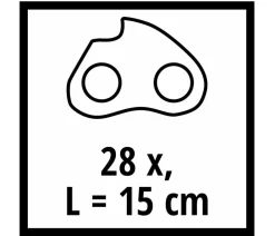 Einhell Ersatzkette für Akku-Astkettensäge GE-PS 18/15 Li BL, 15 cm, 28 TG 1,0 mm Best