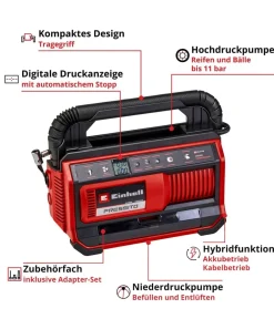 Einhell Hybrid-Kompressor PRESSITO 18/25 Hot