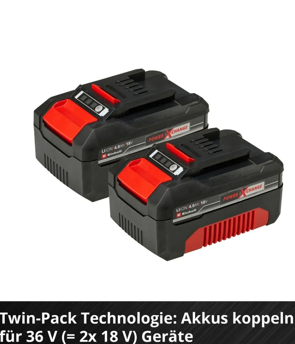 Einhell Gartengeräte - PXC-Twinpack, 2x 18V 4,0 Ah Akku