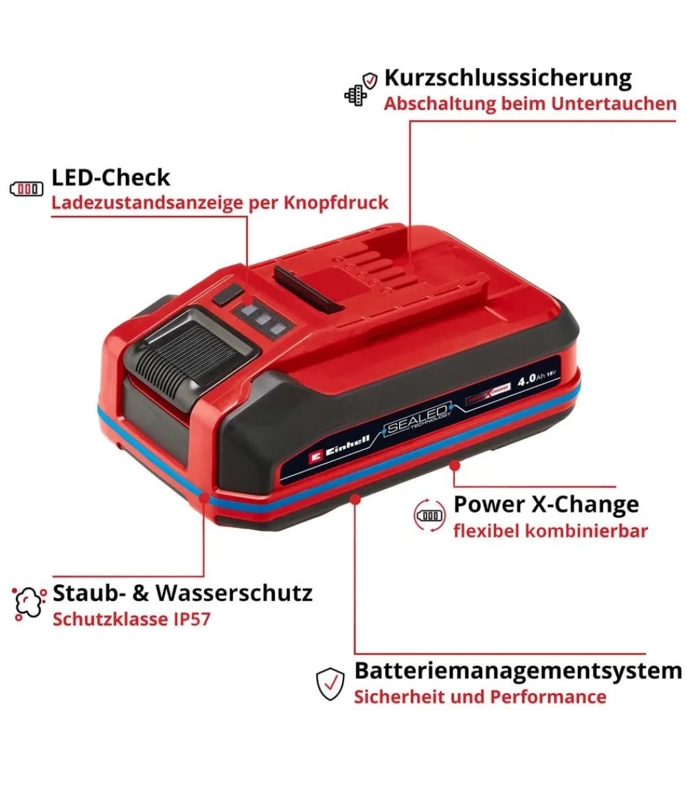Einhell Gartengeräte - PXC+ 18V 4,0Ah SEALED Akku