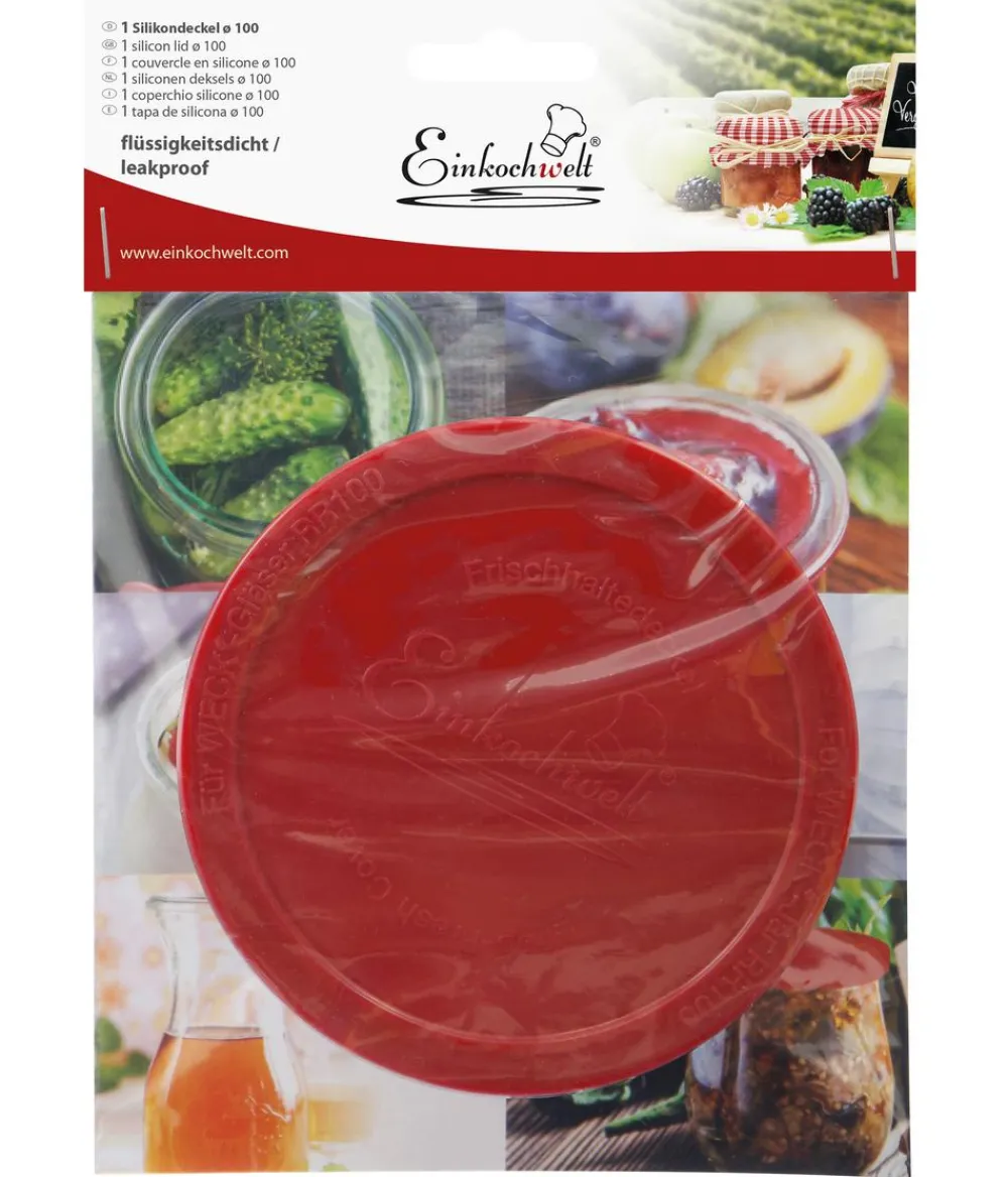 Einkochwelt Einkochautomaten & Zubehör - WECK® Silikondeckel Rot