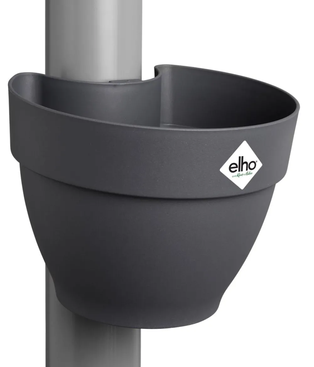 Elho Kunststoff-Fallrohrtopf Vibia Campana, rund, ca. Ø19/H16 cm Anthrazit Clearance