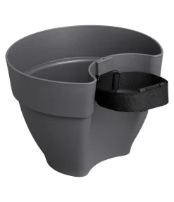 Elho Kunststoff-Fallrohrtopf Vibia Campana, rund, ca. Ø19/H16 cm Anthrazit Clearance