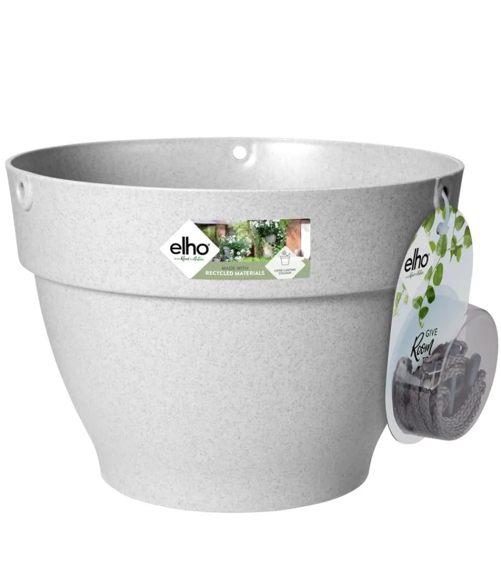 Elho Kunststoff-Hängeampel Vibia Campana, rund, ca. Ø26/H26 cm Hellgrau Online