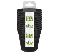 Elho Starter-Set Töpfe, 10 Stück Schwarz Online