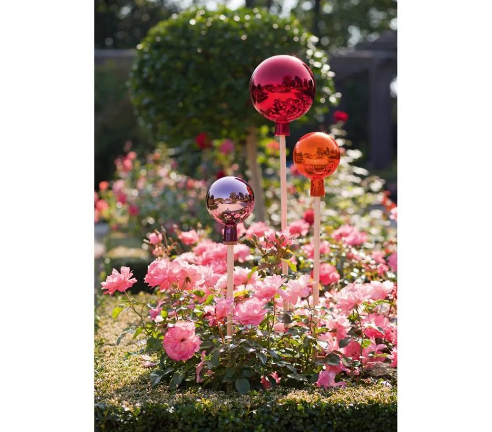 ELIAS Glashütte Gartenkugeln & Glas Deko > Rosenkugel, verspiegelt