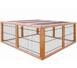 Elmato® Freilaufgehege > Freilaufgehege Deluxe, ca. B120/H48/T120 cm