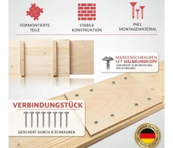 Elmato® Katzentreppe, 3 x 100 cm Natur Discount