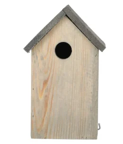 Esschert Design Nistkästen - Nistkasten Kohlmeise Pinie, ca. B15/H25/T13,7 cm Grau