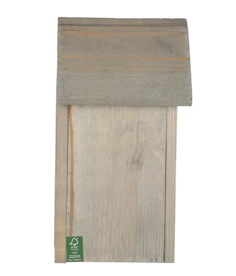 Esschert Design Nistkästen - Nistkasten Kohlmeise Pinie, ca. B15/H25/T13,7 cm Grau