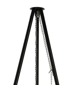 Esschert Design Feuerschalen|Holzkohlegrills - Esschert Grill-Feuerschale inkl. Dreibein, ca. B67,5/H157/T77 cm Schwarz