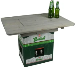 Esschert Design Esschert Holz-Bierkistentisch-Aufsatz mit Deckel, ca. B78/H11/T57 cm Outlet