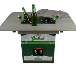 Esschert Design Esschert Holz-Bierkistentisch-Aufsatz mit Deckel, ca. B78/H11/T57 cm Outlet