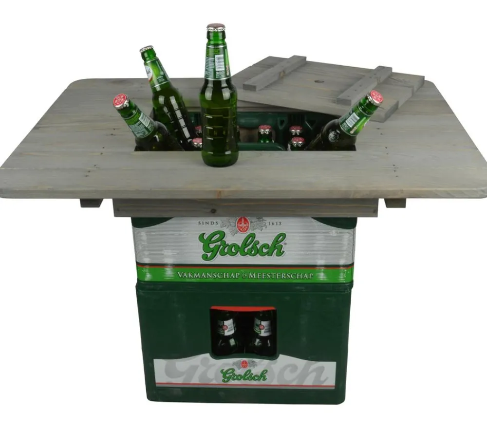 Esschert Design Esschert Holz-Bierkistentisch-Aufsatz mit Deckel, ca. B78/H11/T57 cm Outlet