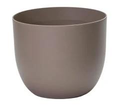 Euro3Plast Blumentöpfe & Übertöpfe - Greener Kunststoff-Topf Rio, rund Taupe
