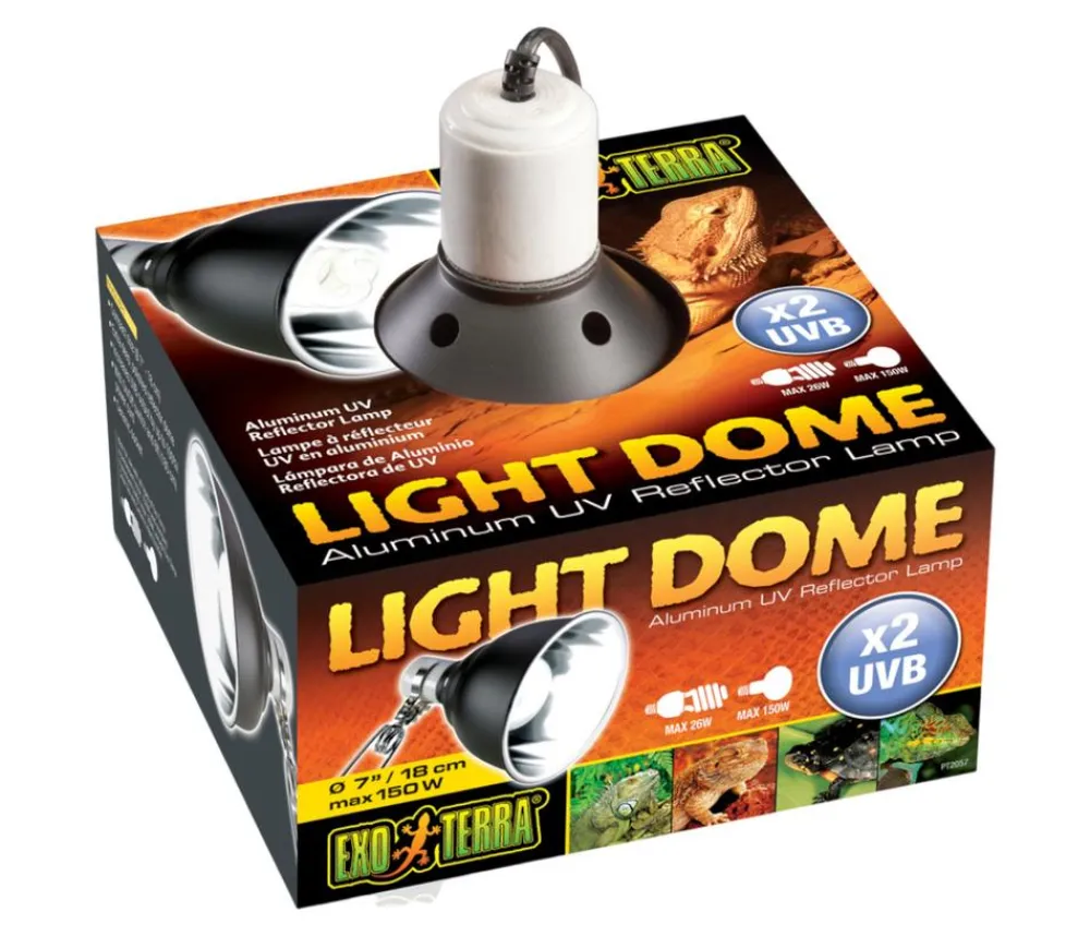 Exo Terra® Light Dome Aluminium UV Reflektorlampe Hot