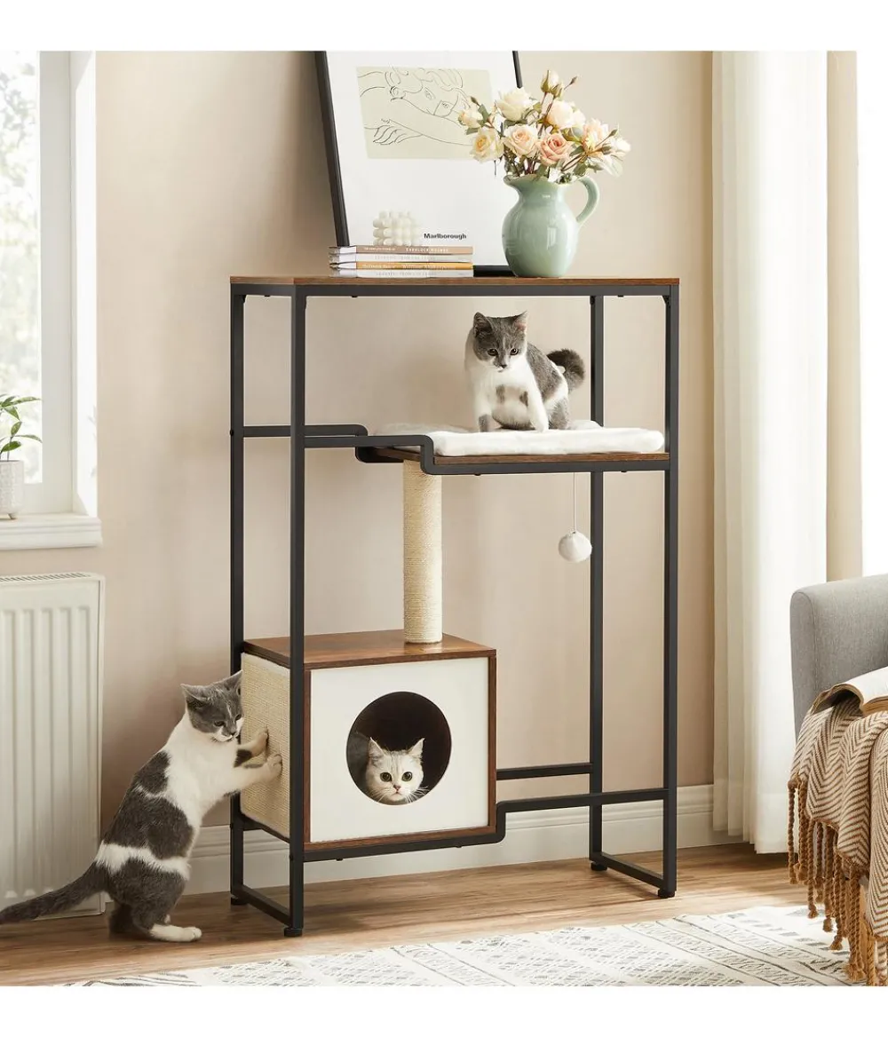 Feandrea Kratzbaum, , ca. B74/H114/T34 cm Braun Clearance