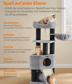 Feandrea Kratzbäume & Kratzmöbel > Kratzbaum, ca. B50/H141/T50 cm