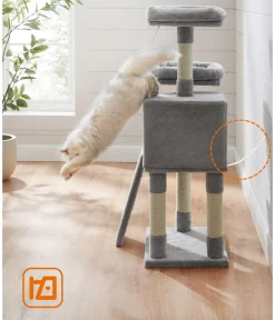 Feandrea Kratzbaum, , ca. B50/H115/T35 cm Hellgrau